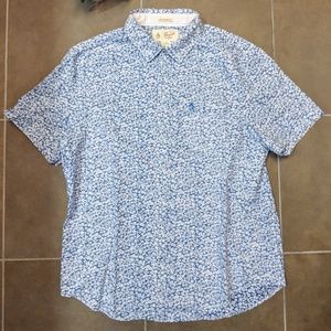 Casual Blue and White Button down